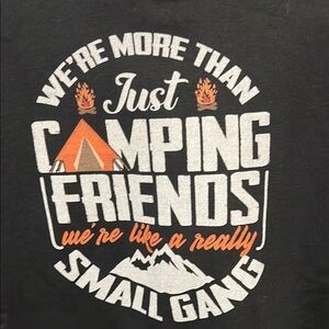 Black and White Graphic Camping Hoodie